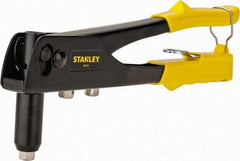 Stanley - Right Angle Head Hand Riveter - 1/8 to 3/16" Rivet Capacity, 10" OAL - USA Tool & Supply