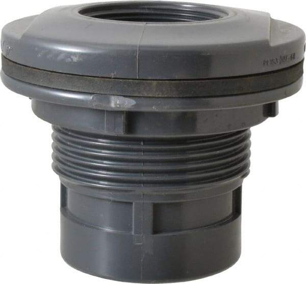 Value Collection - 2" PVC Plastic Pipe Tank Adapter - Schedule 80, FIPT x FIPT End Connections - USA Tool & Supply