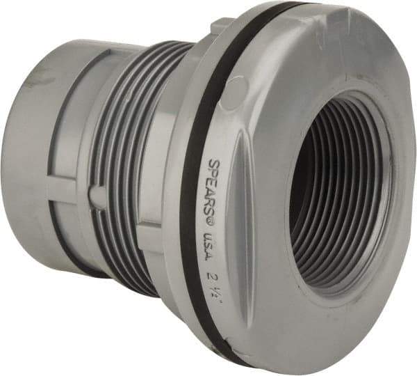 Value Collection - 2-1/2" CPVC Plastic Pipe Tank Adapter - Schedule 80, FIPT x FIPT End Connections - USA Tool & Supply