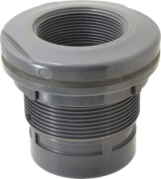 Value Collection - 3" PVC Plastic Pipe Tank Adapter - Schedule 80, FIPT x FIPT End Connections - USA Tool & Supply