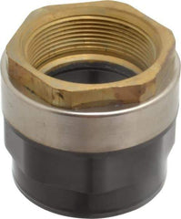 Value Collection - 2" PVC Plastic Pipe Female Adapter - Schedule 80, PVC Slip x Brass Fipt End Connections - USA Tool & Supply