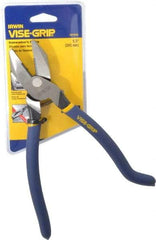 Irwin - 9" OAL, 1-1/2" Jaw Length x 1-1/4" Jaw Width, Side Cutting Ironworker's Pliers - Serrated Jaw, Standard Head, Textured Handles - USA Tool & Supply