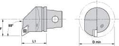 Kennametal - Right Hand Cut, Size KM32, DC.. Insert Compatiblity, Internal Modular Turning & Profiling Cutting Unit Head - 22mm Ctr to Cutting Edge, 35mm Head Length, Through Coolant, Series Screw-On - USA Tool & Supply