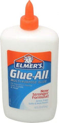 Elmer's - 16 oz Bottle White All Purpose Glue - 5 min Working Time, Bonds to Ceramic, Fabric, Leather, Paper & Wood - USA Tool & Supply