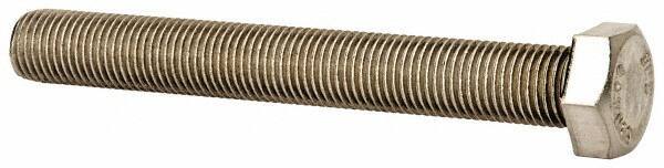 Value Collection - 3/8-24 UNF, 3" Length Under Head Hex Head Cap Screw - Fully Threaded, Grade 18-8 Stainless Steel, Uncoated, 9/16" Hex - USA Tool & Supply