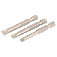 Slotted Power Bit Set 4.5 - 6.5mm (3 Bit Pack) - USA Tool & Supply