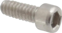 Value Collection - #0-80 UNF Hex Socket Drive, Socket Cap Screw - Grade 18-8 Stainless Steel, Uncoated, 5/32" Length Under Head - USA Tool & Supply
