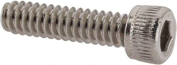 Value Collection - #6-32 UNC Hex Socket Drive, Socket Cap Screw - Grade 18-8 Stainless Steel, Uncoated, 9/16" Length Under Head - USA Tool & Supply