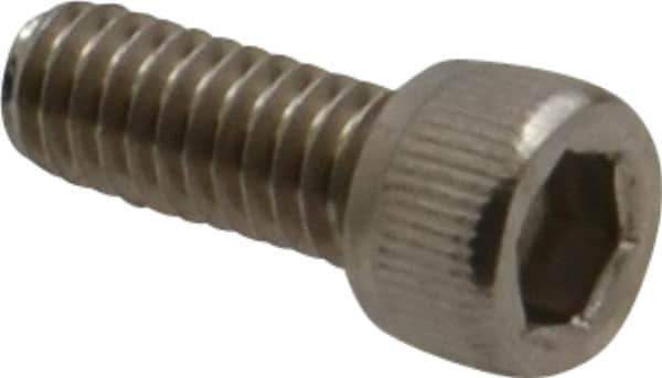 Value Collection - #8-32 UNC Hex Socket Drive, Socket Cap Screw - Grade 18-8 Stainless Steel, Uncoated, 7/16" Length Under Head - USA Tool & Supply