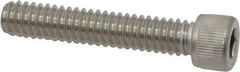 Value Collection - 1/4-20 UNC Hex Socket Drive, Socket Cap Screw - Grade 18-8 Stainless Steel, Uncoated, 1-3/8" Length Under Head - USA Tool & Supply
