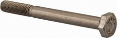 Value Collection - 1/4-28 UNF, 2-1/2" Length Under Head Hex Head Cap Screw - Partially Threaded, Grade 18-8 Stainless Steel, Uncoated, 7/16" Hex - USA Tool & Supply
