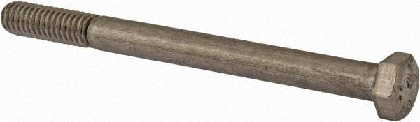 Value Collection - 5/16-18 UNC, 3-3/4" Length Under Head Hex Head Cap Screw - Fully Threaded, Grade 18-8 Stainless Steel, Uncoated, 1/2" Hex - USA Tool & Supply