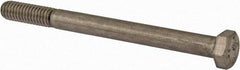 Value Collection - 5/16-18 UNC, 3-3/4" Length Under Head Hex Head Cap Screw - Fully Threaded, Grade 18-8 Stainless Steel, Uncoated, 1/2" Hex - USA Tool & Supply