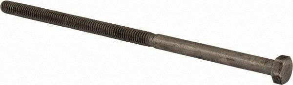 Value Collection - 5/16-18 UNC, 7" Length Under Head Hex Head Cap Screw - Partially Threaded, Grade 18-8 Stainless Steel, Uncoated, 1/2" Hex - USA Tool & Supply
