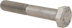 Value Collection - 5/16-24 UNF, 2" Length Under Head Hex Head Cap Screw - Partially Threaded, Grade 18-8 Stainless Steel, Uncoated, 1/2" Hex - USA Tool & Supply