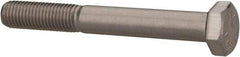 Value Collection - 5/16-24 UNF, 2-1/2" Length Under Head Hex Head Cap Screw - Partially Threaded, Grade 18-8 Stainless Steel, Uncoated, 1/2" Hex - USA Tool & Supply