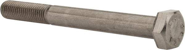 Value Collection - 5/16-24 UNF, 3" Length Under Head Hex Head Cap Screw - Partially Threaded, Grade 18-8 Stainless Steel, Uncoated, 1/2" Hex - USA Tool & Supply