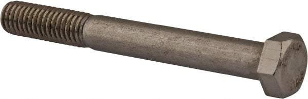 Value Collection - 3/8-16 UNC, 3-1/4" Length Under Head Hex Head Cap Screw - Partially Threaded, Grade 18-8 Stainless Steel, Uncoated, 9/16" Hex - USA Tool & Supply