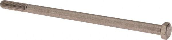 Value Collection - 3/8-16 UNC, 7-1/2" Length Under Head Hex Head Cap Screw - Partially Threaded, Grade 18-8 Stainless Steel, Uncoated, 9/16" Hex - USA Tool & Supply