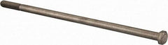 Value Collection - 3/8-16 UNC, 9-1/2" Length Under Head Hex Head Cap Screw - Partially Threaded, Grade 18-8 Stainless Steel, Uncoated, 9/16" Hex - USA Tool & Supply