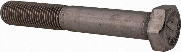 Value Collection - 3/8-24 UNF, 2-1/2" Length Under Head Hex Head Cap Screw - Partially Threaded, Grade 18-8 Stainless Steel, Uncoated, 9/16" Hex - USA Tool & Supply