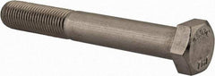 Value Collection - 3/8-24 UNF, 2-3/4" Length Under Head Hex Head Cap Screw - Partially Threaded, Grade 18-8 Stainless Steel, Uncoated, 9/16" Hex - USA Tool & Supply