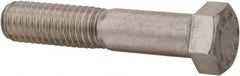 Value Collection - 7/16-14 UNC, 2" Length Under Head Hex Head Cap Screw - Partially Threaded, Grade 18-8 Stainless Steel, Uncoated, 5/8" Hex - USA Tool & Supply