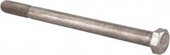 Value Collection - 7/16-14 UNC, 6" Length Under Head Hex Head Cap Screw - Partially Threaded, Grade 18-8 Stainless Steel, Uncoated, 5/8" Hex - USA Tool & Supply