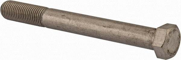 Value Collection - 7/16-20 UNF, 4" Length Under Head Hex Head Cap Screw - Partially Threaded, Grade 18-8 Stainless Steel, Uncoated, 5/8" Hex - USA Tool & Supply