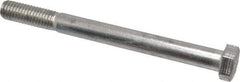 Value Collection - 1/2-13 UNC, 5-1/2" Length Under Head Hex Head Cap Screw - Partially Threaded, Grade 18-8 Stainless Steel, Uncoated, 3/4" Hex - USA Tool & Supply