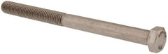 Value Collection - 1/2-13 UNC, 6-1/2" Length Under Head Hex Head Cap Screw - Partially Threaded, Grade 18-8 Stainless Steel, Uncoated, 3/4" Hex - USA Tool & Supply