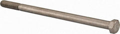 Value Collection - 1/2-13 UNC, 8-1/2" Length Under Head Hex Head Cap Screw - Partially Threaded, Grade 18-8 Stainless Steel, Uncoated, 3/4" Hex - USA Tool & Supply