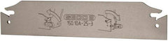 Seco - 0.984" Blade Height, 3/32" Blade Width, 5.91" OAL, Neutral Cut, Double End Indexable Cut-Off Blade - 2" Max Depth of Cut, 150.10A Blade, 150.10 Series - USA Tool & Supply