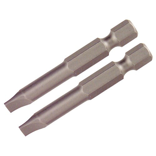 Slotted Power Bit 4.0 x .8 × 50mm (2 Bit Pack) - USA Tool & Supply