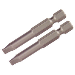 Slotted Power Bit 4.0 x .8 × 50mm (2 Bit Pack) - USA Tool & Supply