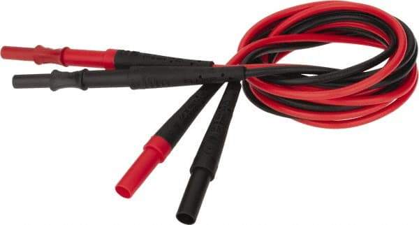 Fluke - Black/Red Electrical Test Equipment Leads Extension - Use with All Test Lead Models - USA Tool & Supply