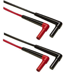 Fluke - Black/Red Electrical Test Equipment Leads Set - Use with All Models - USA Tool & Supply