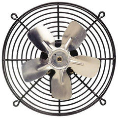 Fantech - 10" Blade, 1/30 hp, 595 Max CFM, Single Phase Vertical & Horizontal Mounting Direct Drive Fan - 1.4 Amps, 115 Volts, 1 Speed - USA Tool & Supply