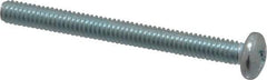 Value Collection - #8-32 UNC, 1-3/4" Length Under Head Phillips Drive Machine Screw - Pan Head, Grade 2 Steel, Zinc-Plated Finish, Without Washer - USA Tool & Supply