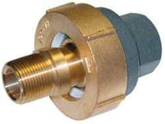 Barco - 4-1/4" Pipe, 4-1/4" Flange Thickness, Straight Casing, Straight Ball Swivel Joint - Bronze Ball & Nut with Iron Body, 300 psi Water, 200 psi Steam, Size Code 20, NPT Ends - USA Tool & Supply