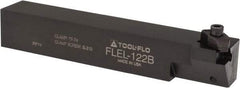 Tool-Flo - External Thread, Left Hand Cut, 3/4" Shank Width x 3/4" Shank Height Indexable Threading Toolholder - 4-1/2" OAL, FL 2R Insert Compatibility, FLE Toolholder, Series FLEL - USA Tool & Supply