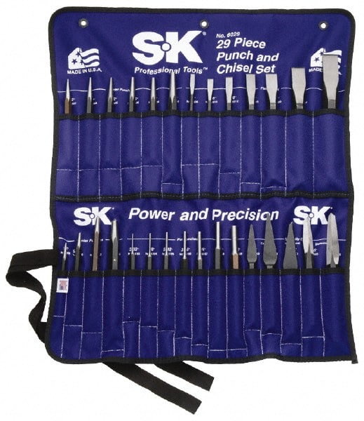 SK - 29 Piece Punch & Chisel Set - USA Tool & Supply