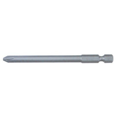Phillips Power Bit. #00 × 90mm. Chrome-vanadium-molybdenum S2 modified tool steel. - USA Tool & Supply