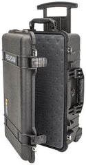 Pelican Products, Inc. - 13-13/16" Wide x 13-13/16" Deep x 9" High, Clamshell Hard Case - Black, Polypropylene - USA Tool & Supply