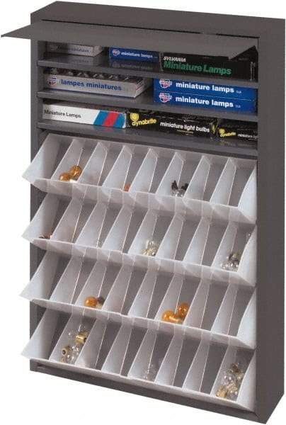 Durham - Storage Cabinet - Steel, 19" Wide x 4" Deep x 26-3/4" High, Gray - USA Tool & Supply