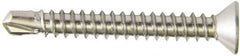Value Collection - #8, Flat Head, Phillips Drive, 1/2" OAL, #2 Point, Self Drilling Screw - Grade 410 Stainless Steel - USA Tool & Supply