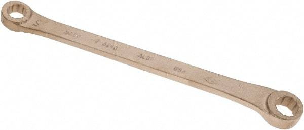 Ampco - 1/2" x 19/32" 12 Point Offset Box Wrench - Double End, 9-1/2" OAL, Aluminum Bronze - USA Tool & Supply