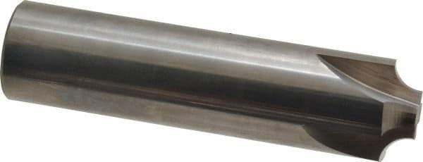 Hertel - 1/4" Radius, 1" Mill Diam, 4 Flute Solid Carbide Corner Rounding End Mill - Single End, Uncoated, 1/2" Tip Diam, 4" OAL, 1" Shank Diam - USA Tool & Supply