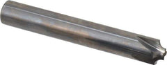 Hertel - 3/32" Radius, 3/8" Mill Diam, 4 Flute Solid Carbide Corner Rounding End Mill - Single End, Uncoated, 3/16" Tip Diam, 2-1/2" OAL, 3/8" Shank Diam - USA Tool & Supply