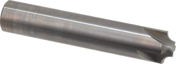 Hertel - 3/16" Radius, 3/4" Mill Diam, 4 Flute Solid Carbide Corner Rounding End Mill - Single End, Uncoated, 3/8" Tip Diam, 4" OAL, 3/4" Shank Diam - USA Tool & Supply